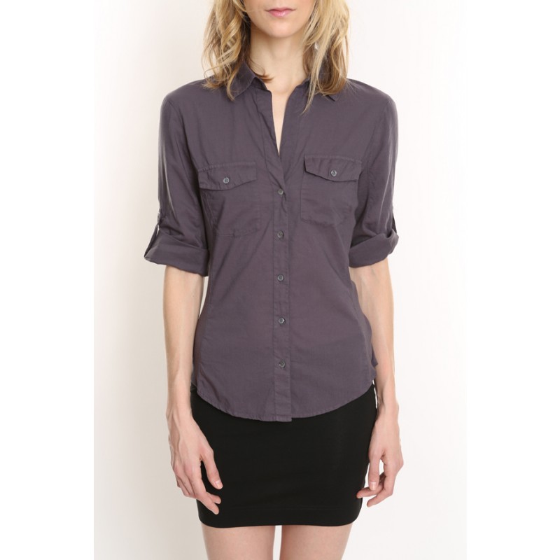 Charcoal Sheri Collar Shirt